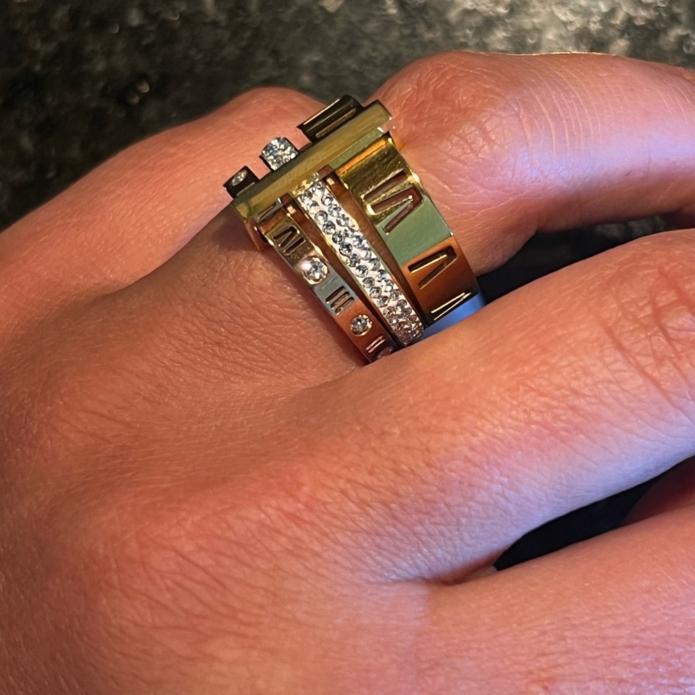 Triple stack stone ring - Picture 7 of 7